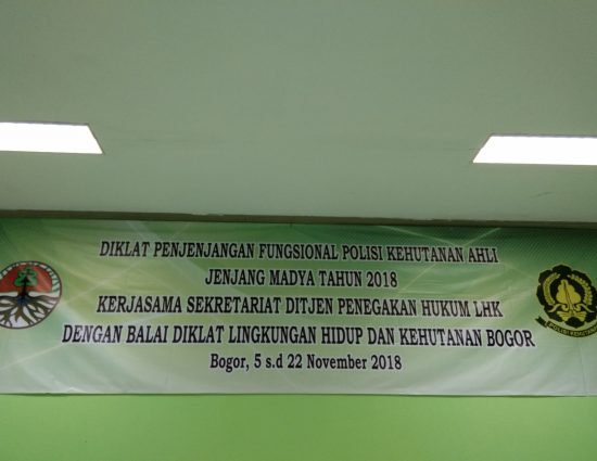 Diklat Penjenjangan Fungsional Polisi Hutan Ahli Madya Tahun 2018